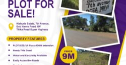 Prime Residential/Commercial Plot for Sale – Kiahuria Estate